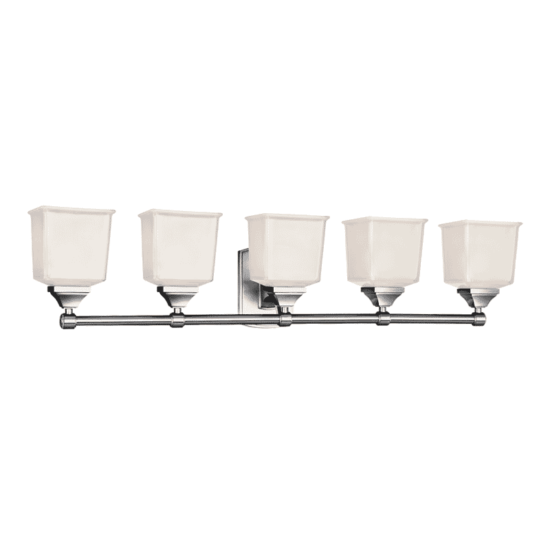 Hudson Valley Lakeland 5-Light 37" Bathroom Vanity Light in Polished Chrome