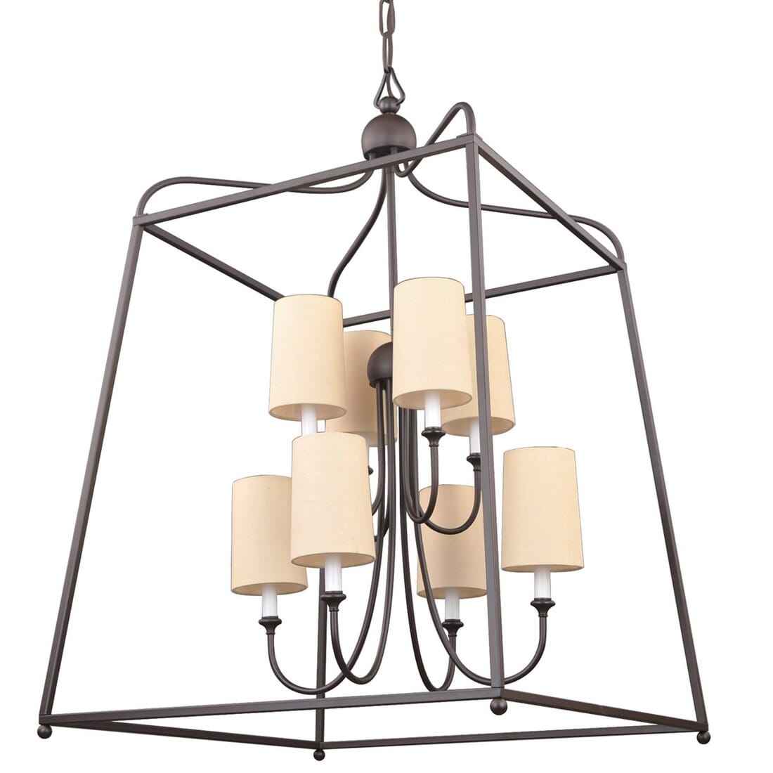 Libby Langdon for Crystorama Sylvan 41" Modern Chandelier in Dark Bronze