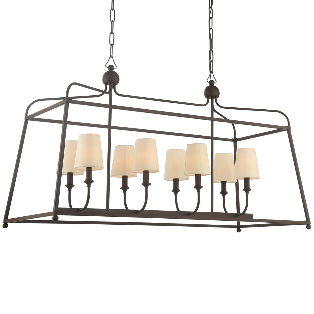 Libby Langdon for Crystorama Sylvan 25" Linear Chandelier in Dark Bronze