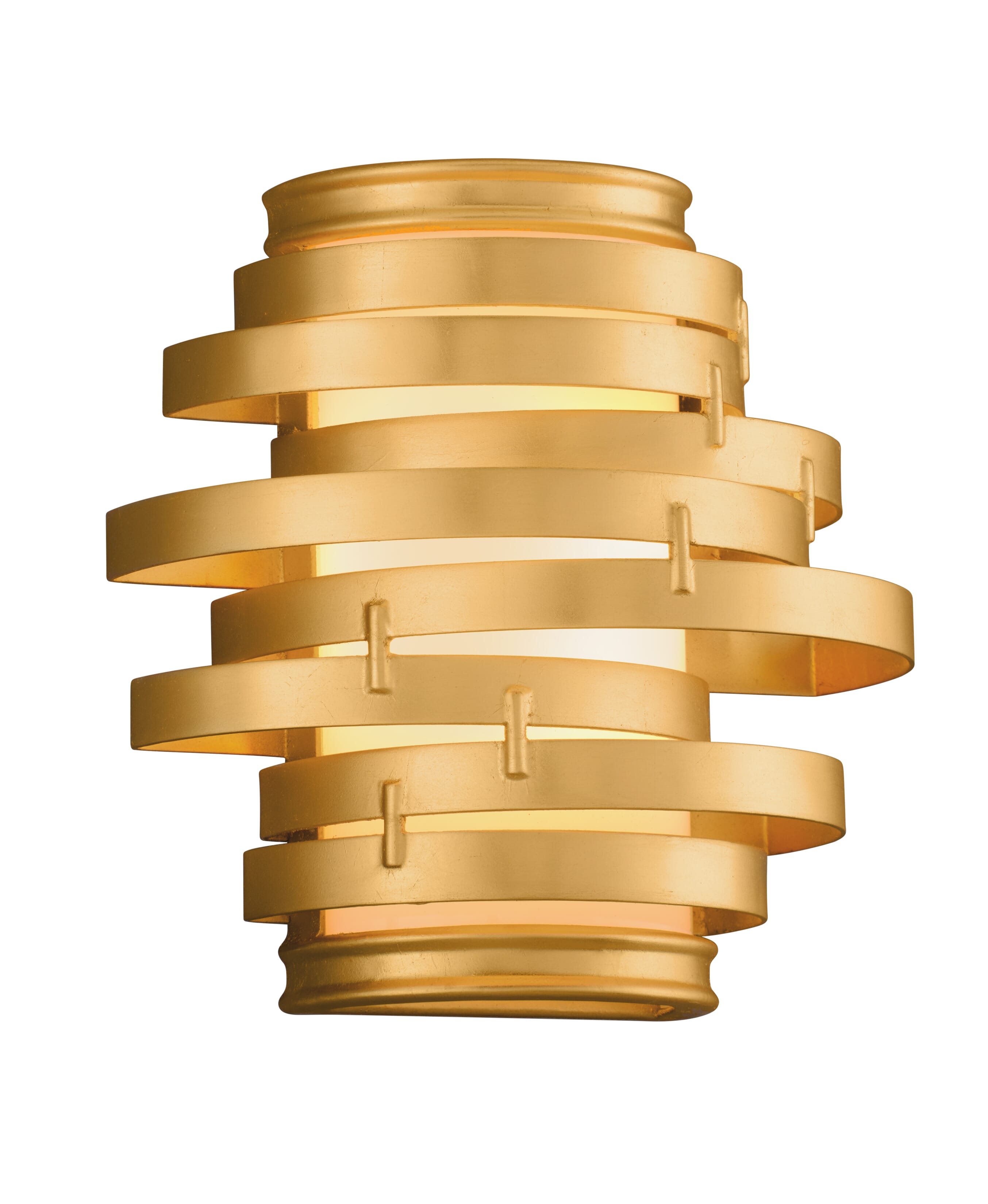 Corbett Vertigo Wall Sconce in Gold Leaf