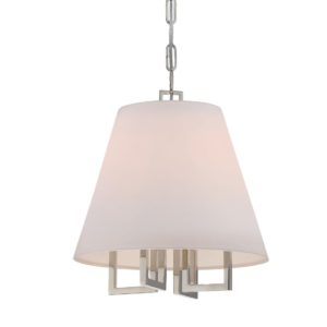 Libby Langdon for Crystorama Westwood 14" Mini Chandelier in Polished Nickel