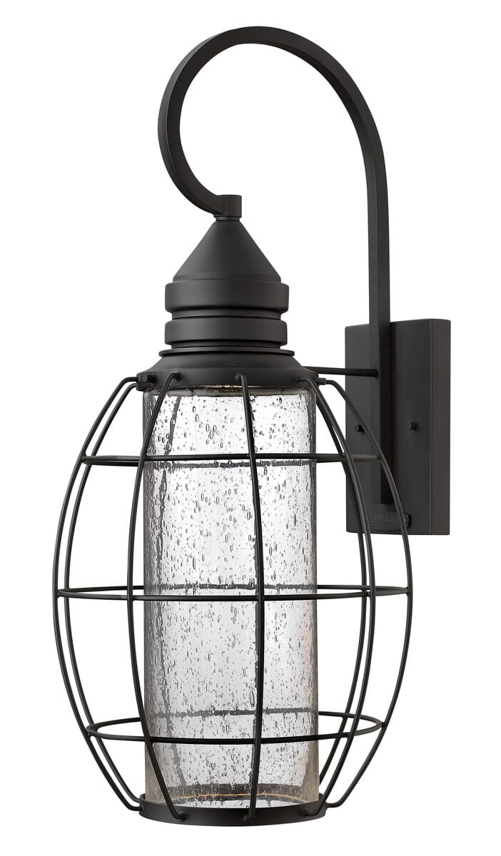 Hinkley New Castle 1-Light Outdoor Extra Large Wall Mount in Black