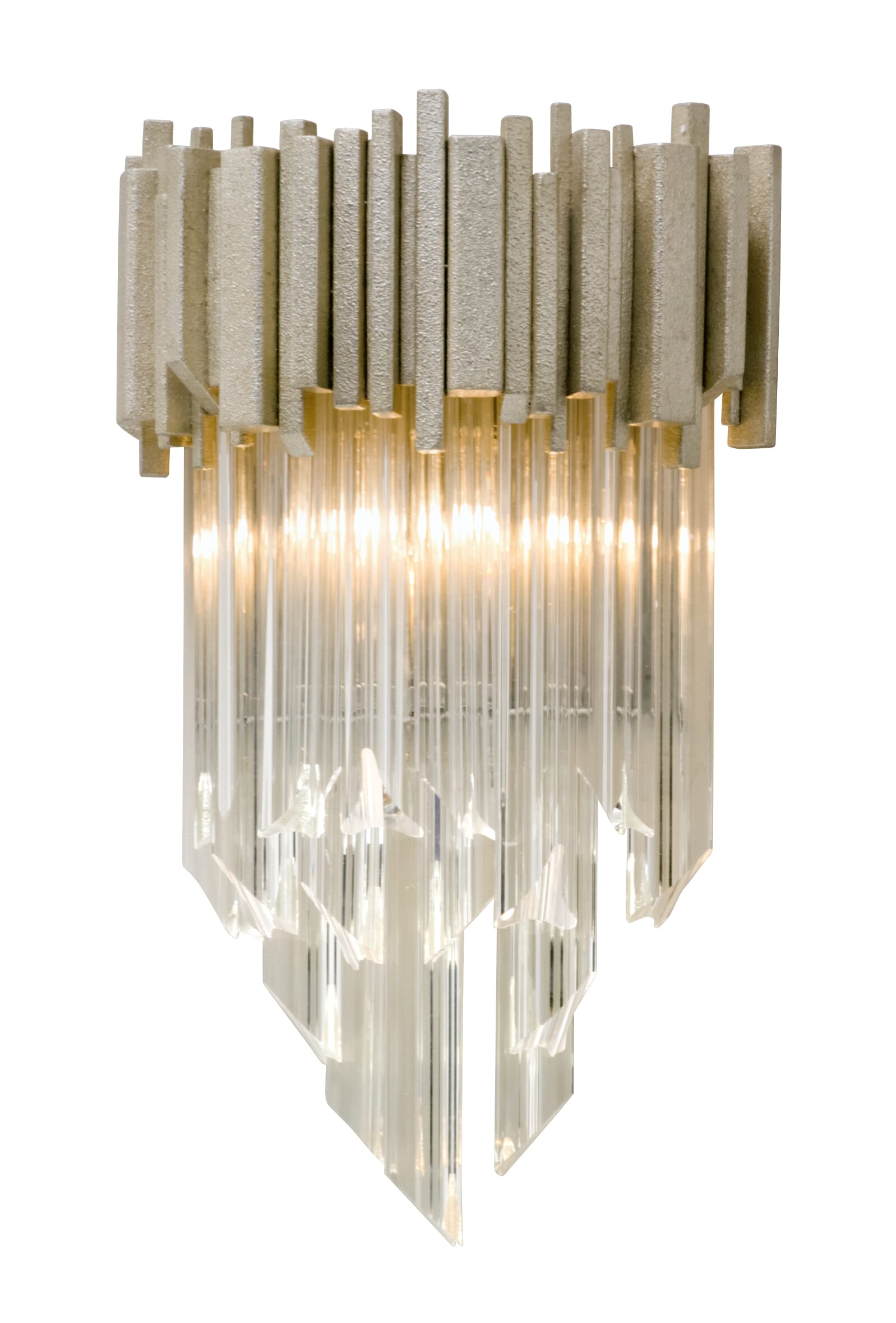 Corbett Mystique Wall Sconce in Modern Silver Leaf