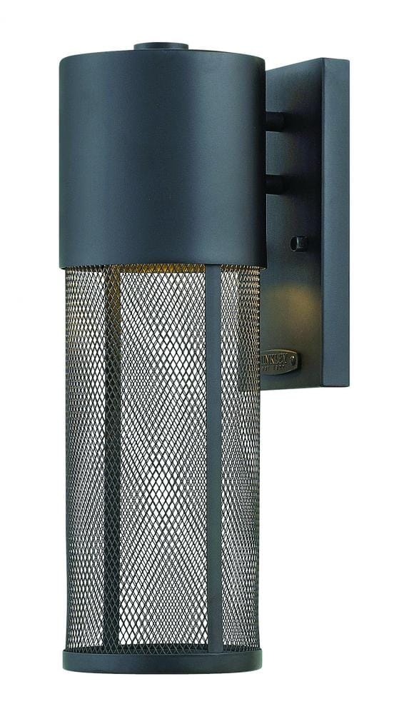 Hinkley Aria 1-Light LED Outdoor Small Wall Mount in Black