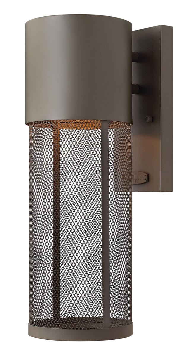 Hinkley Aria 1-Light LED Outdoor Small Wall Mount in Buckeye Bronze