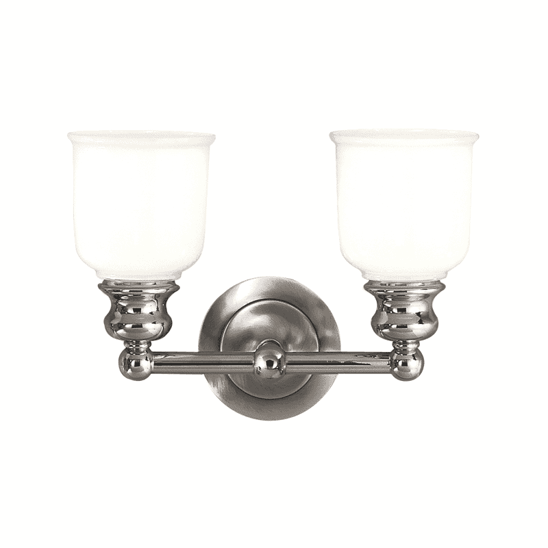 Hudson Valley Riverton 2-Light 14" Bathroom Vanity Light in Polished Nickel