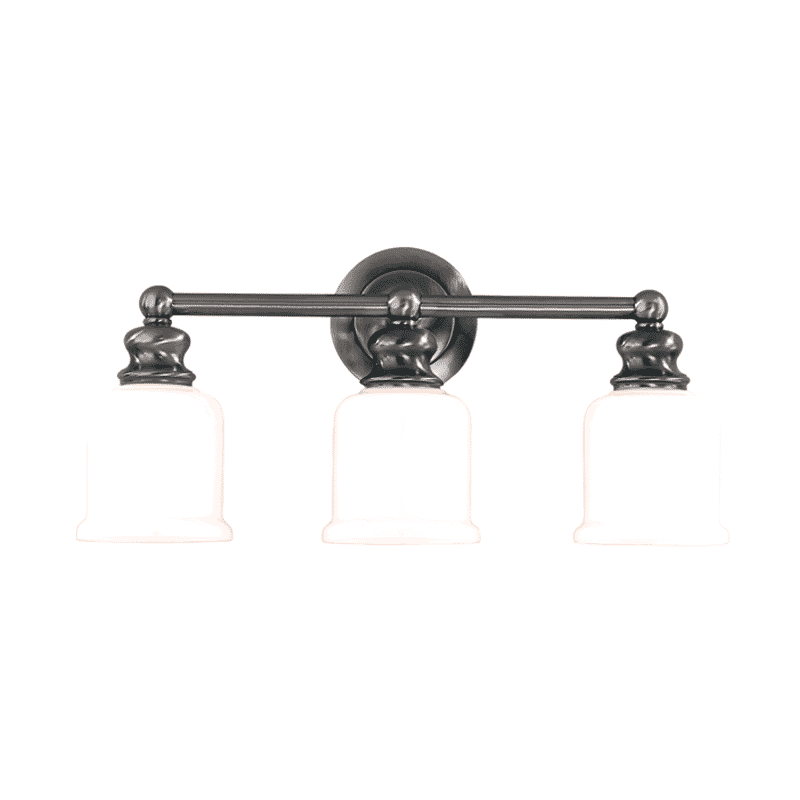 Hudson Valley Riverton 3-Light 21" Bathroom Vanity Light in Antique Nickel