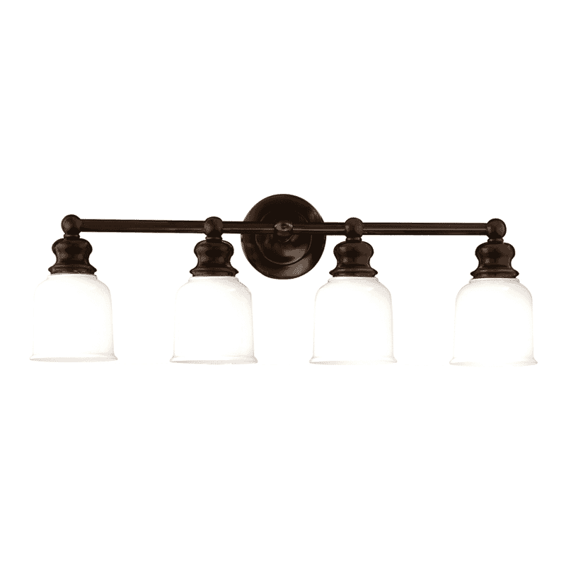 Hudson Valley Riverton 4-Light 29" Bathroom Vanity Light in Old Bronze