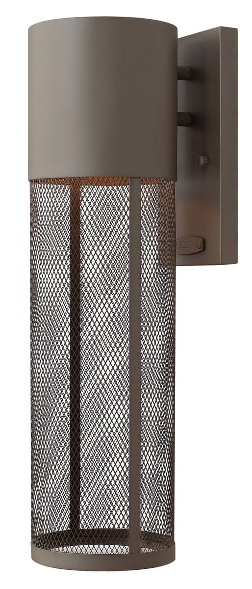 Hinkley Aria 1-Light LED Outdoor Medium Wall Mount in Buckeye Bronze