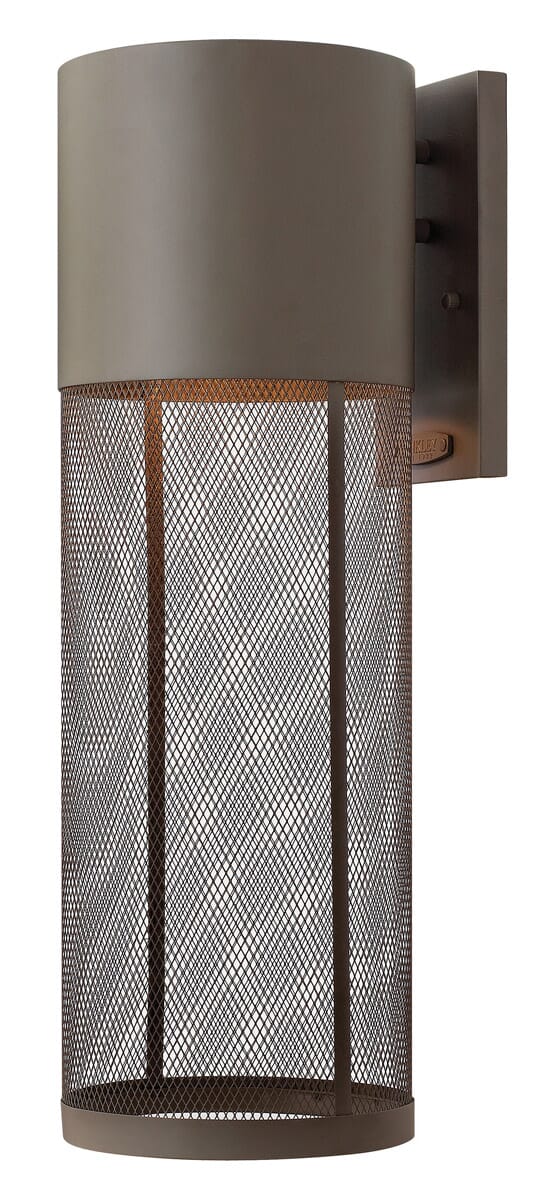 Hinkley Aria 1-Light Outdoor Large Wall Mount in Buckeye Bronze