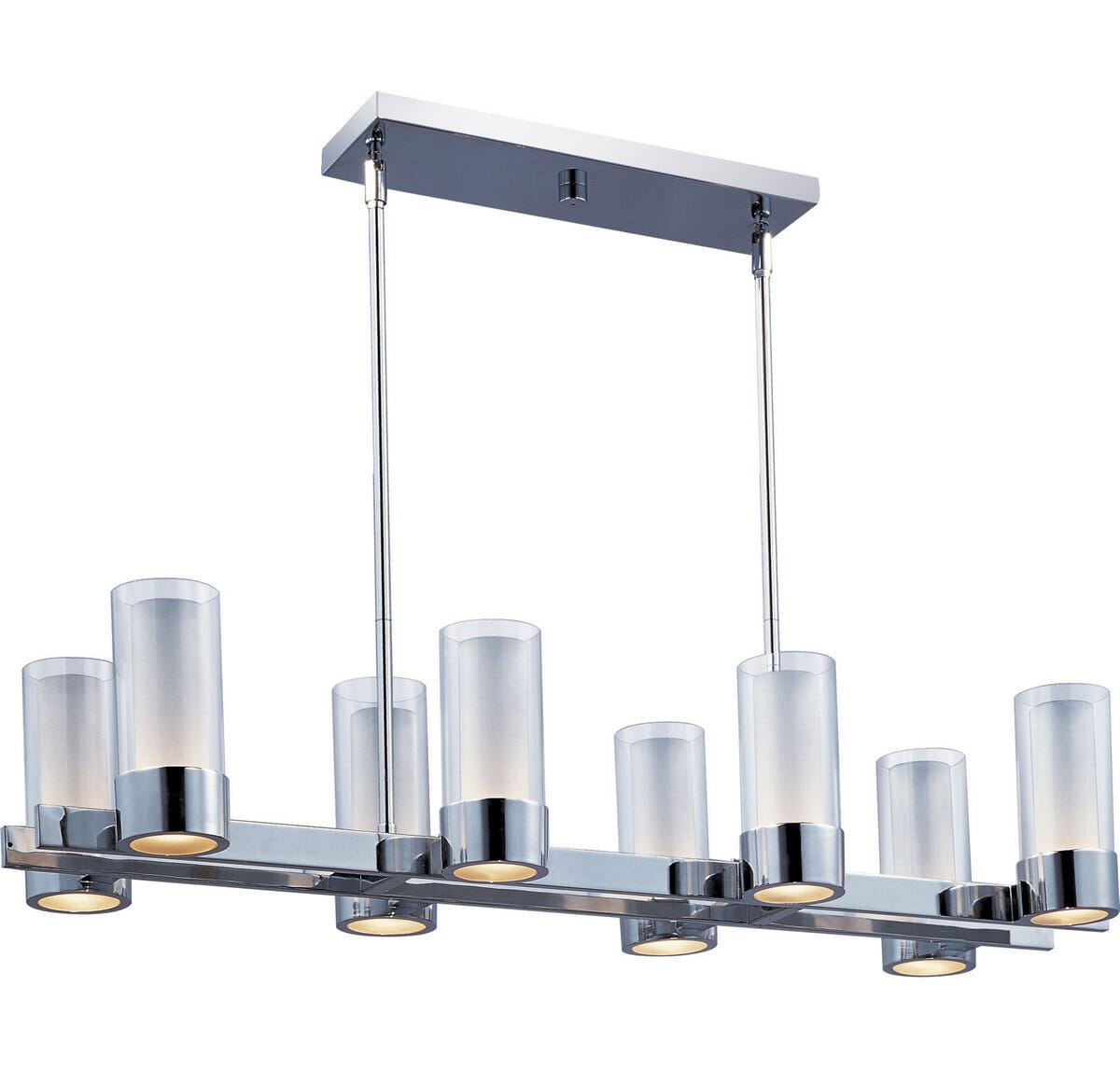 Maxim Lighting Silo 35.25" 8-Light Linear Pendant in Polished Chrome