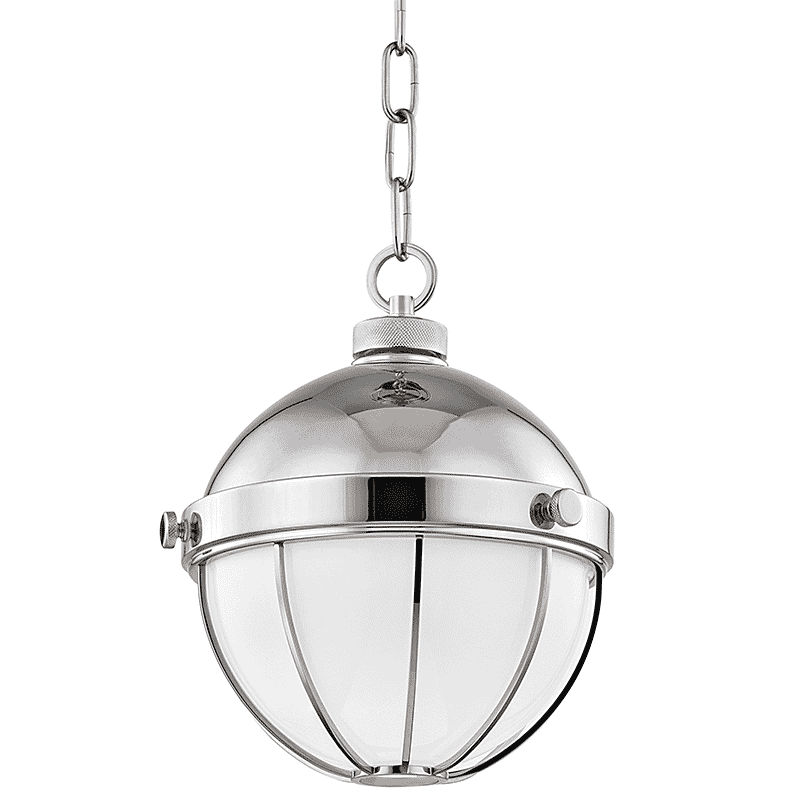 Hudson Valley Sumner 11" Pendant Light in Polished Nickel