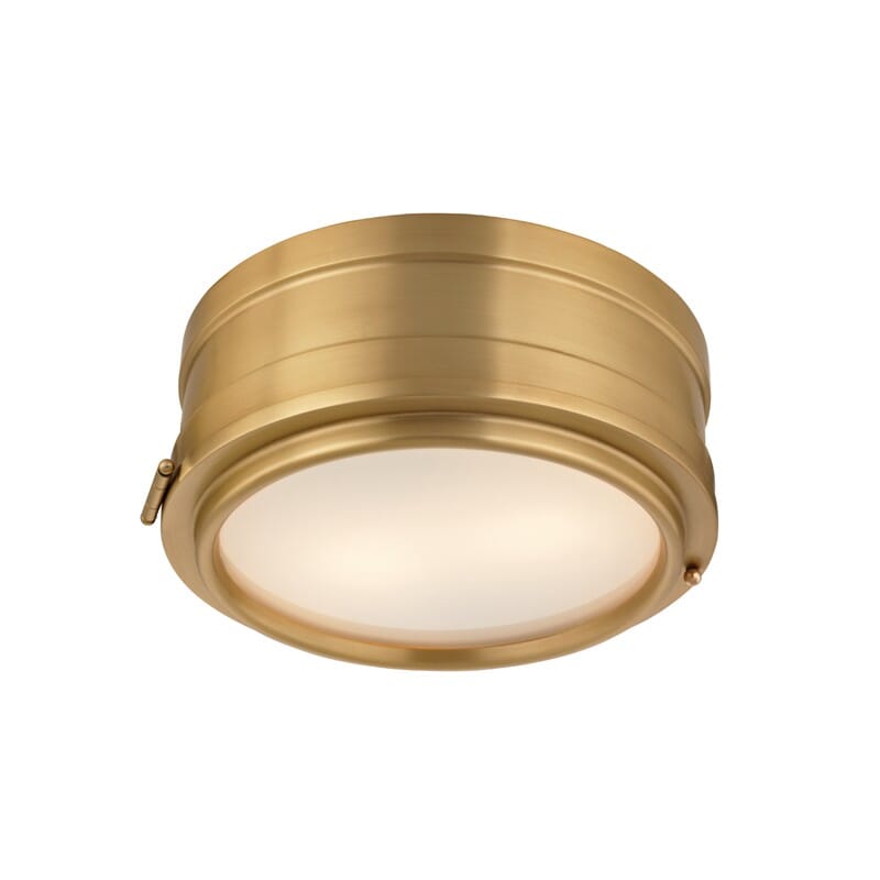 Hudson Valley Rye 2-Light Ceiling Light in Aged Brass