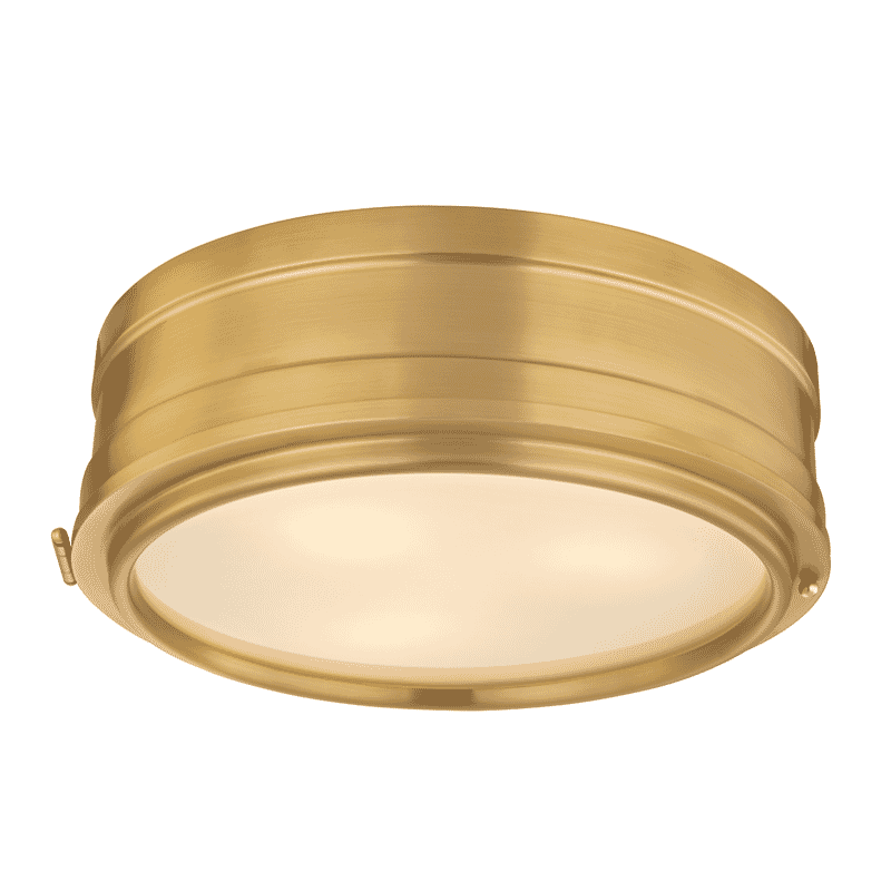 Hudson Valley Rye 3-Light Ceiling Light in Aged Brass