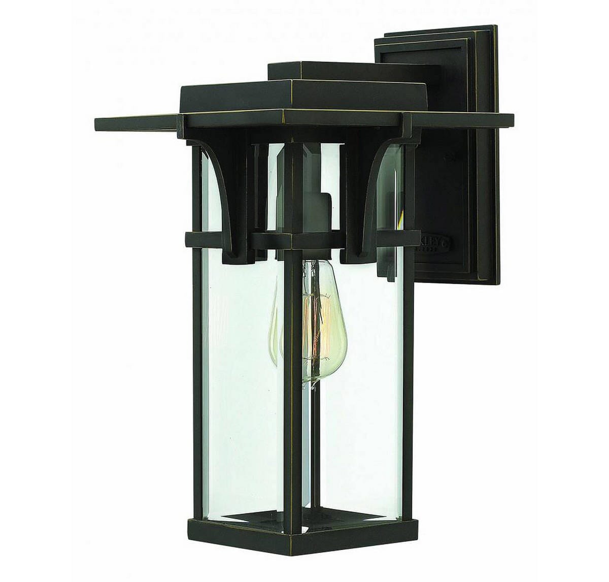 Hinkley Manhattan 1-Light Outdoor Medium Wall Mount in Oil Rubbed Bronze