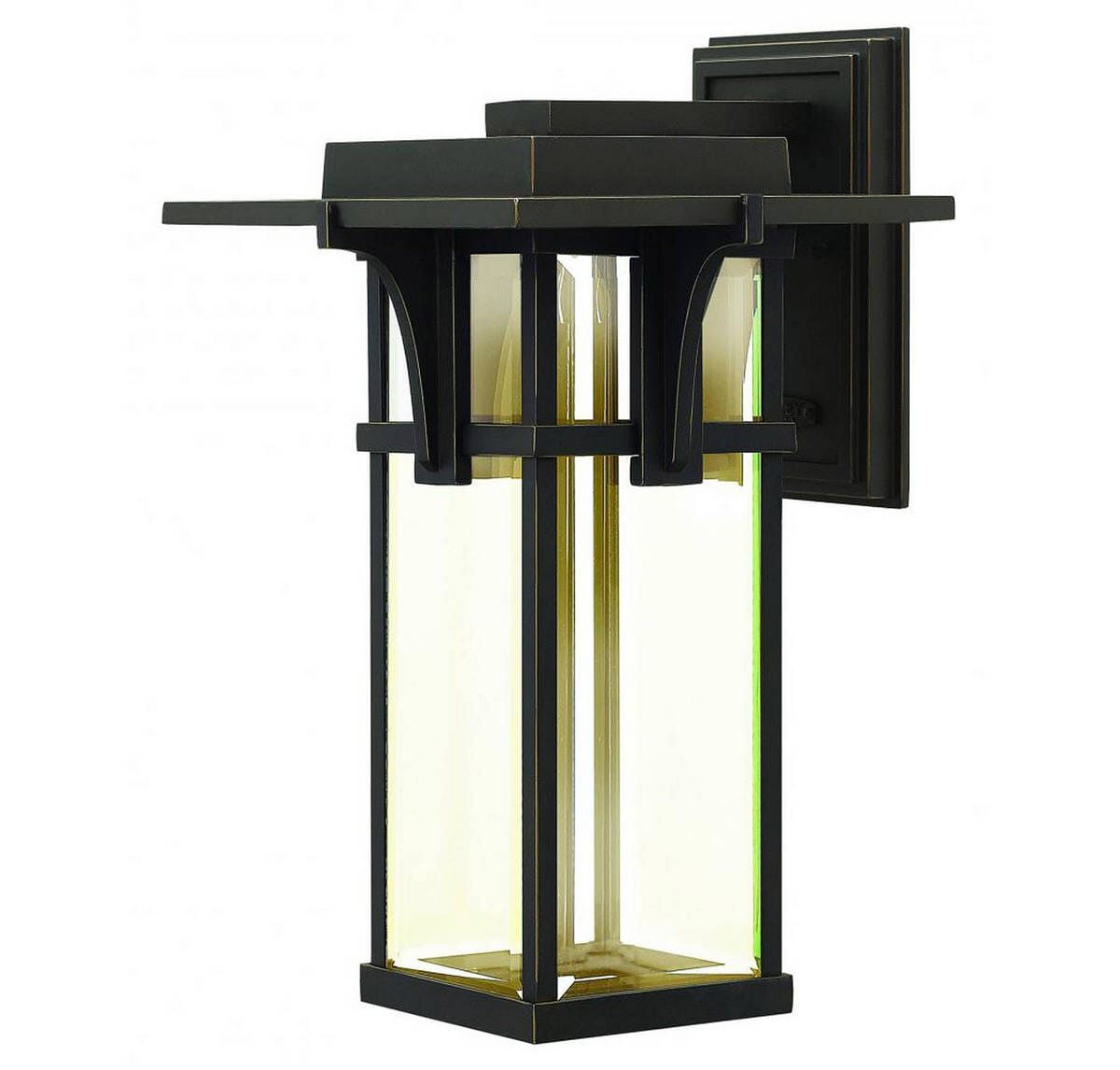 Hinkley Manhattan 1-Light LED Outdoor Large Wall Mount in Oil Rubbed Bronze