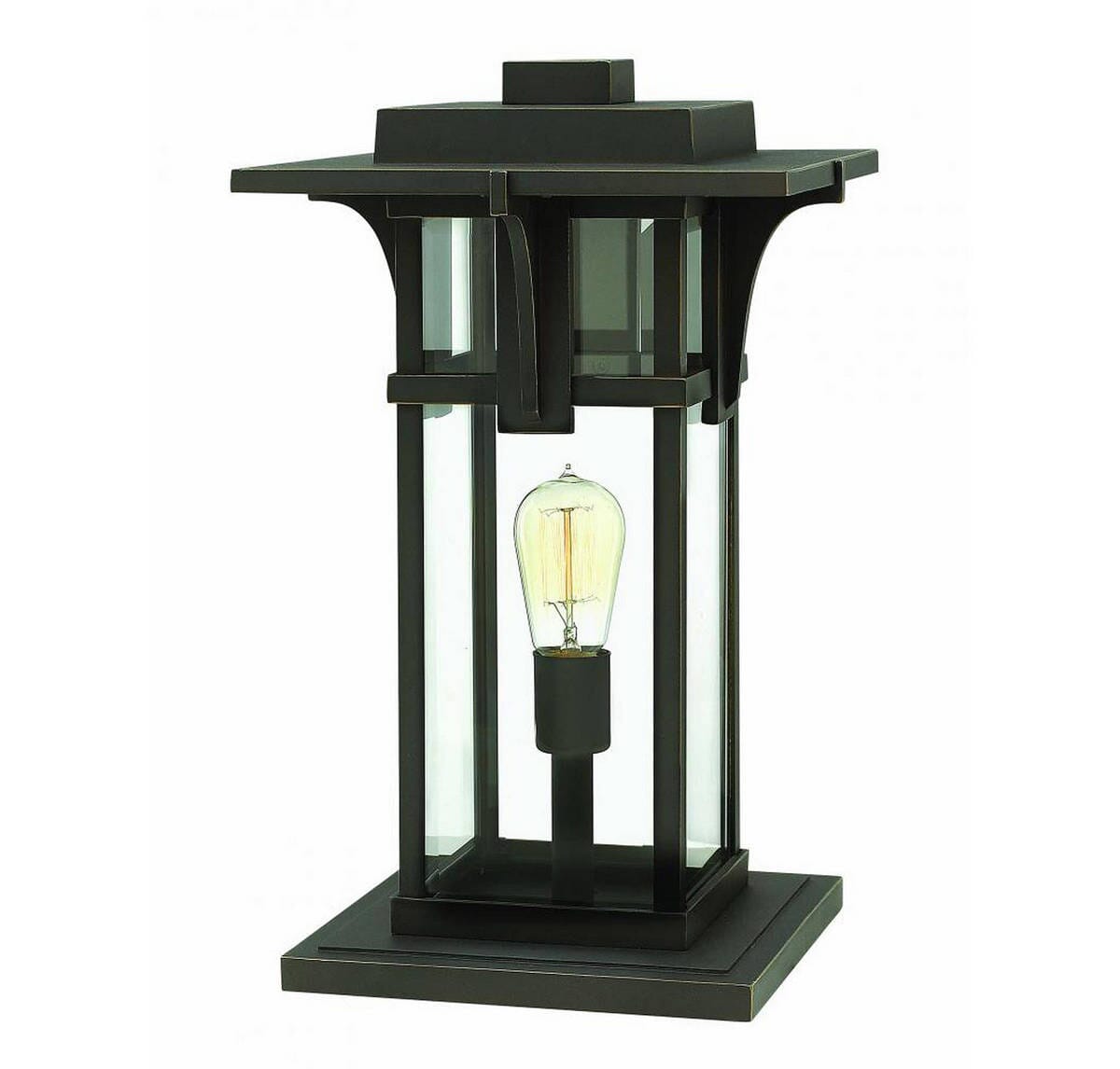 Hinkley Manhattan 1-Light Outdoor Extra Large Post Top in Oil Rubbed Bronze