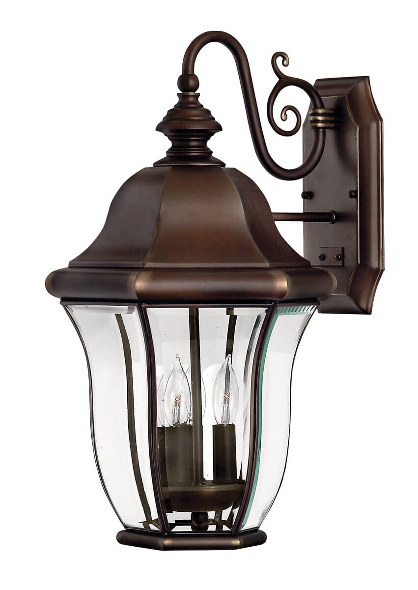 Hinkley Monticello 3-Light Outdoor Medium Wall Mount in Copper Bronze