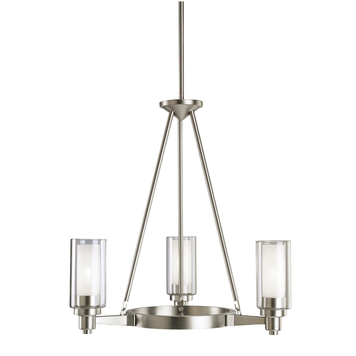 Kichler Circolo 3-Light Chandelier in Brushed Nickel