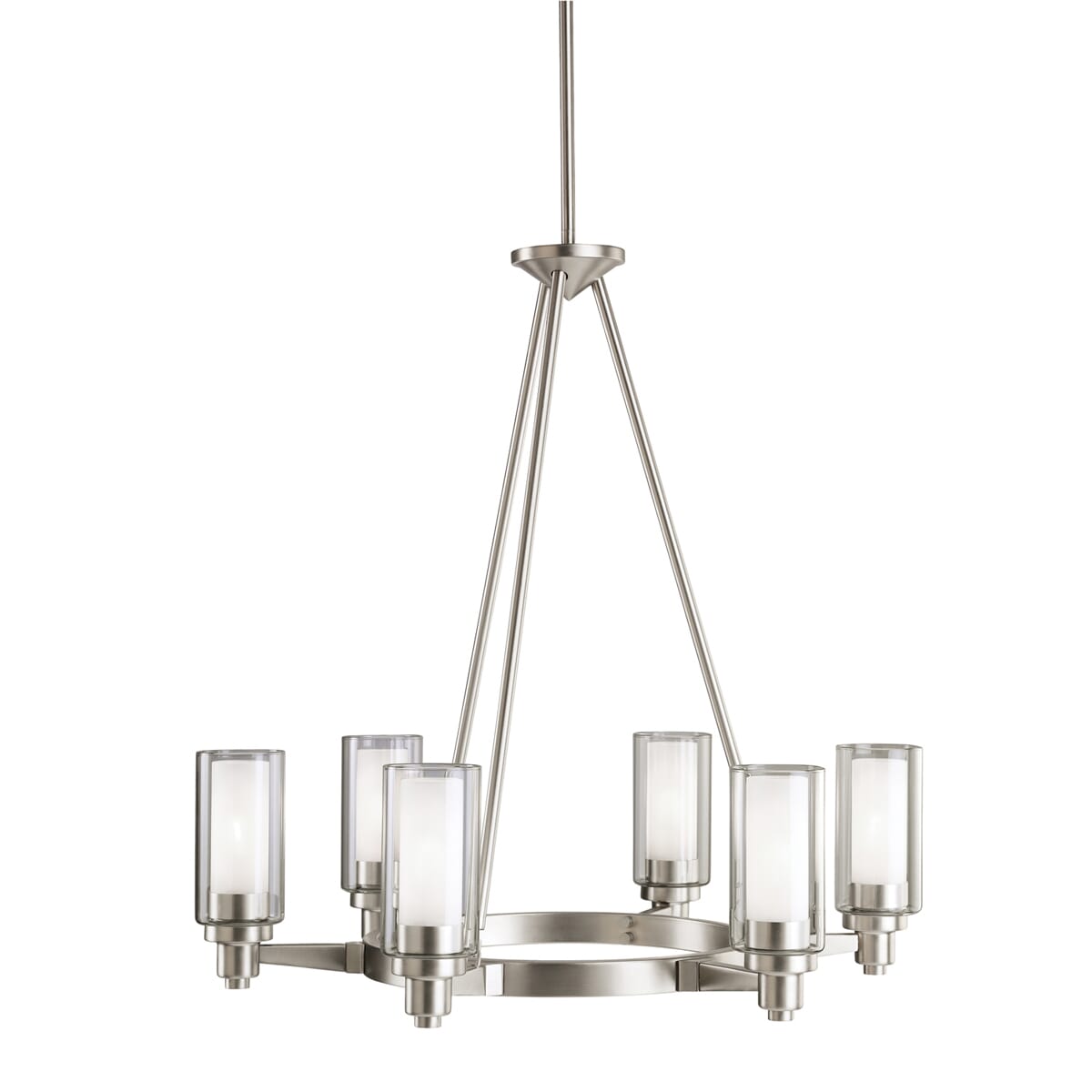 Kichler Circolo 6-Light Chandelier in Brushed Nickel