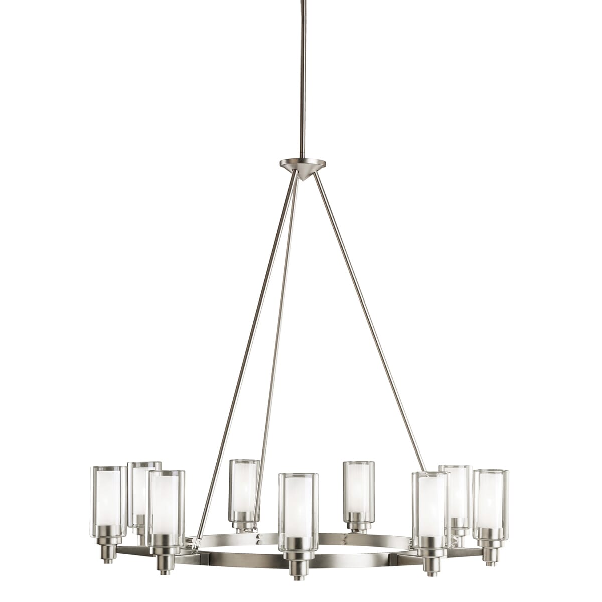 Kichler Circolo 9-Light Chandelier in Brushed Nickel