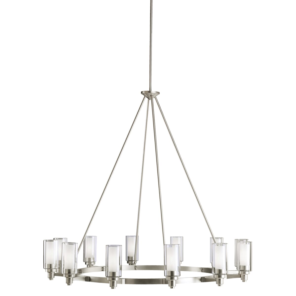 Kichler Circolo 12-Light Chandelier in Brushed Nickel