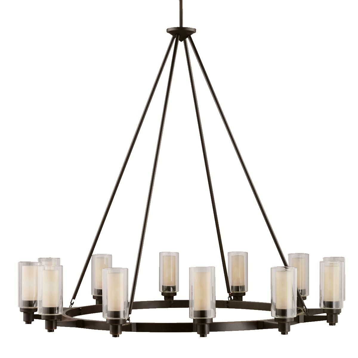 Kichler Circolo 12-Light Chandelier in Olde Bronze