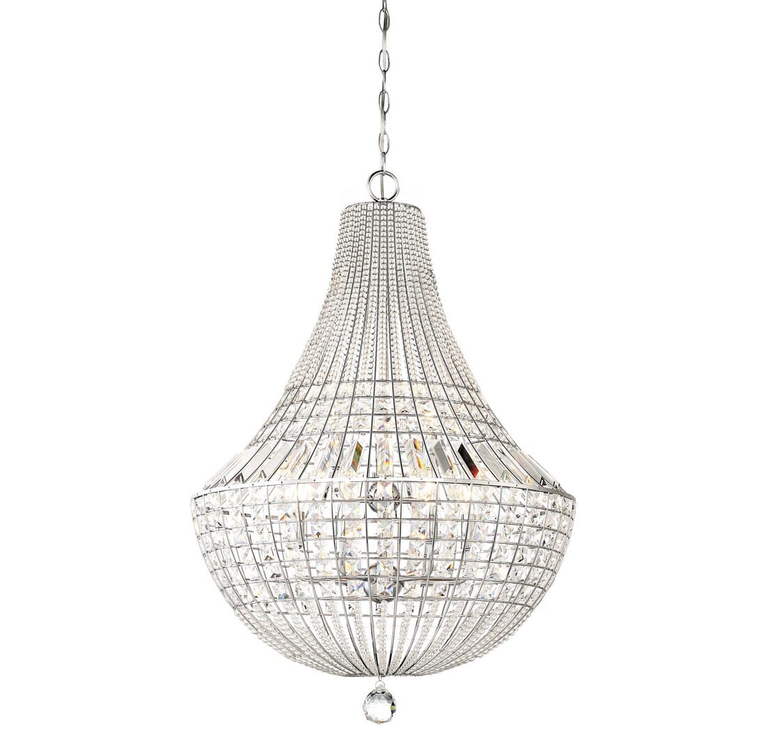 Minka Lavery Braiden 9-Light Pendant Light in Chrome