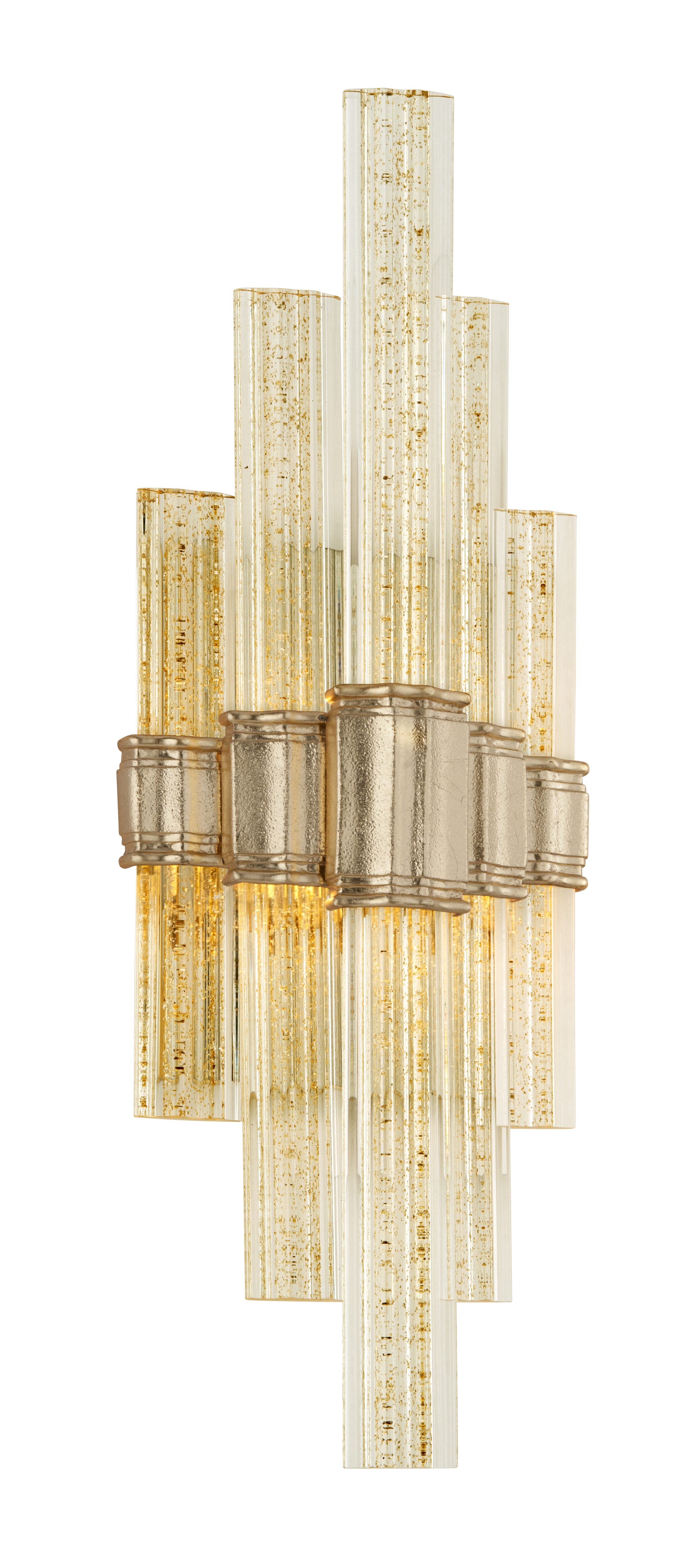 Corbett Viola Wall Sconce in Gold Leaf