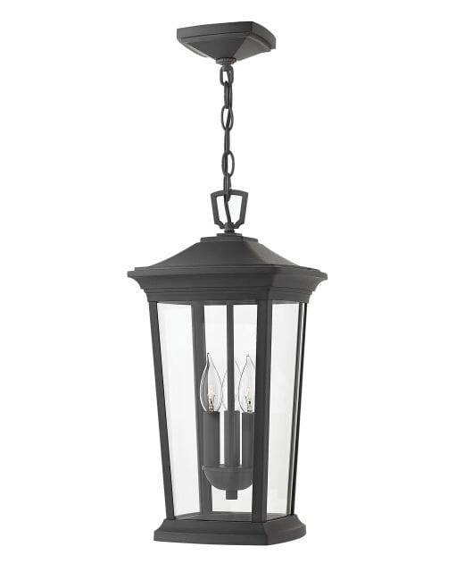 Hinkley Bromley 3-Light Outdoor Hanging Light in Museum Black