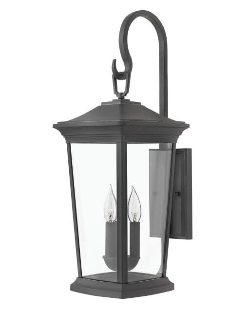 Hinkley Bromley 3-Light Outdoor Wall Light in Museum Black