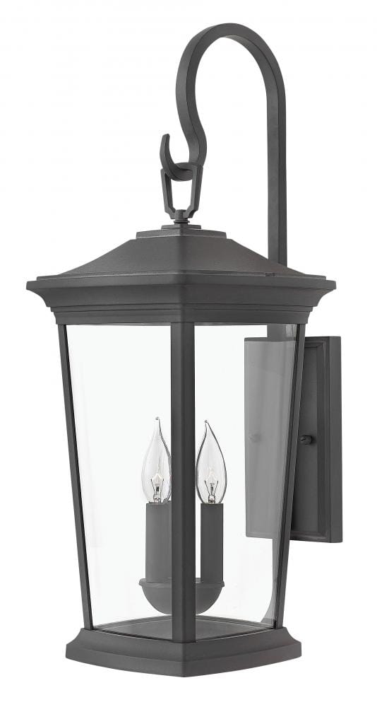 Hinkley Bromley 3-Light Outdoor Medium Wall Mount in Museum Black