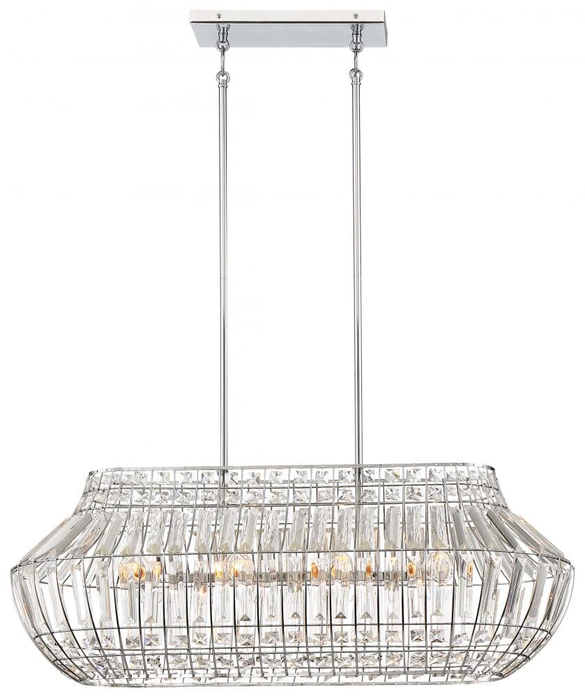 Minka Lavery Braiden 8-Light Pendant Light in Chrome