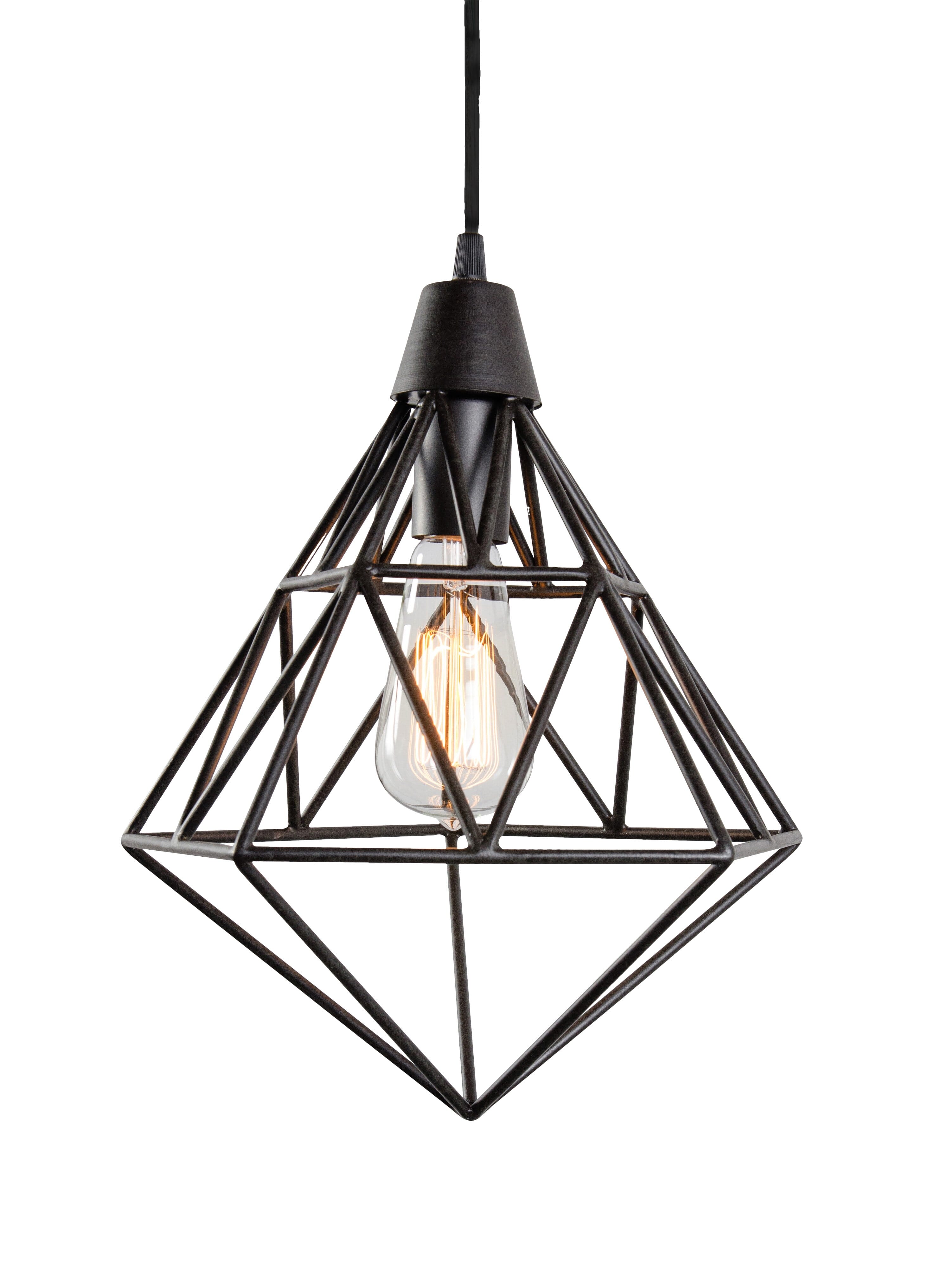 Varaluz Facet Pendant Light in Forged Iron