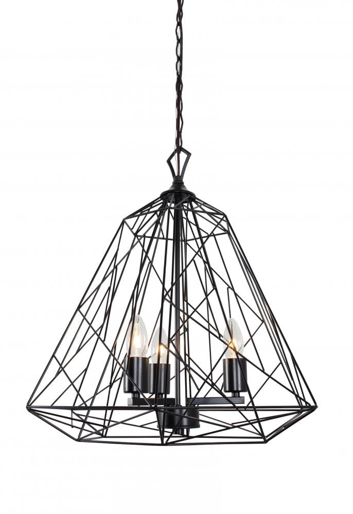 Varaluz The Wright Stuff 3-Light Pendant Light in Black