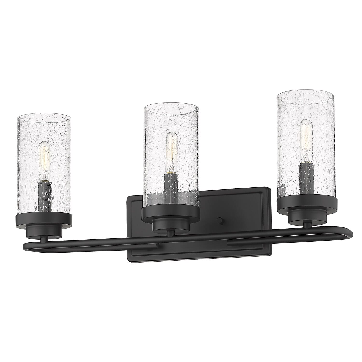 Golden Holden 3-Light 22" Bathroom Vanity Light in Black