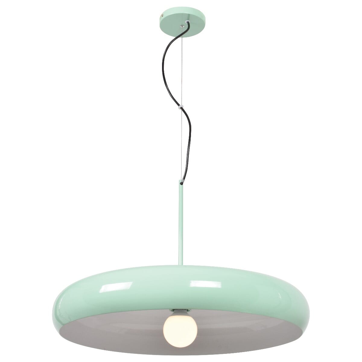 Access Bistro Pendant Light in Mint Green and White