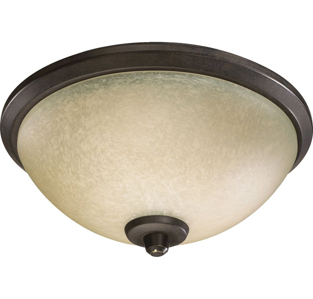 Quorum Alton 3-Light 11" Ceiling Fan Light Kit in Toasted Sienna