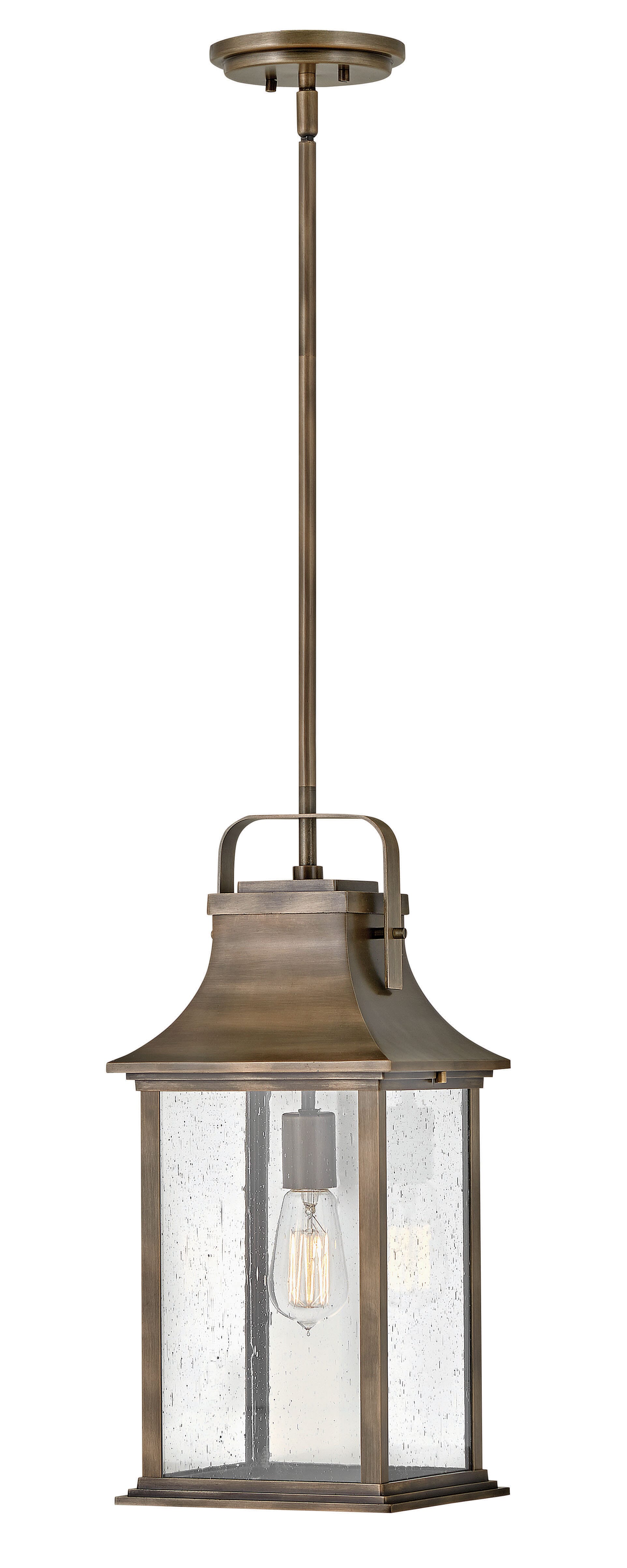 Hinkley Grant Outdoor Hanging Light in Burnished Bronze