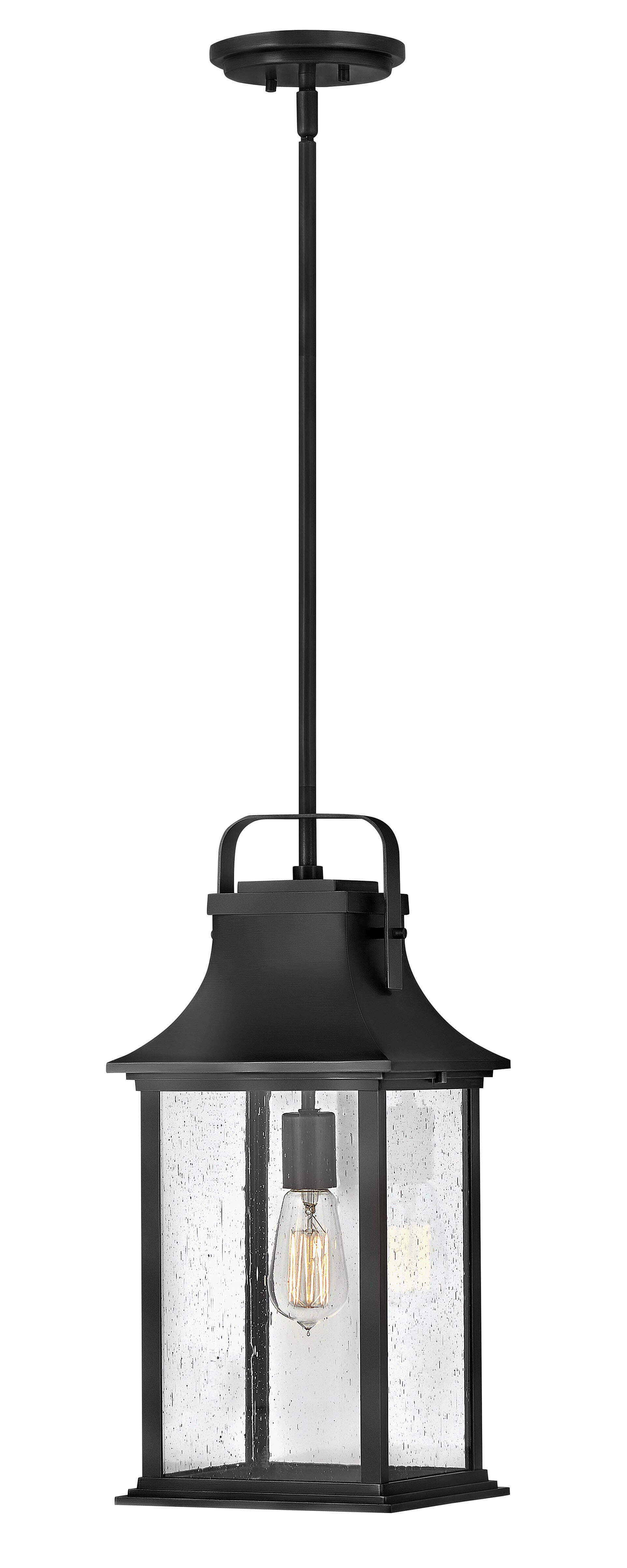 Hinkley Grant Outdoor Hanging Light in Textured Black