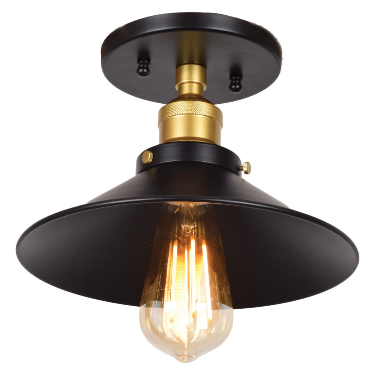 Access The District Ceiling Light in Black and Gold