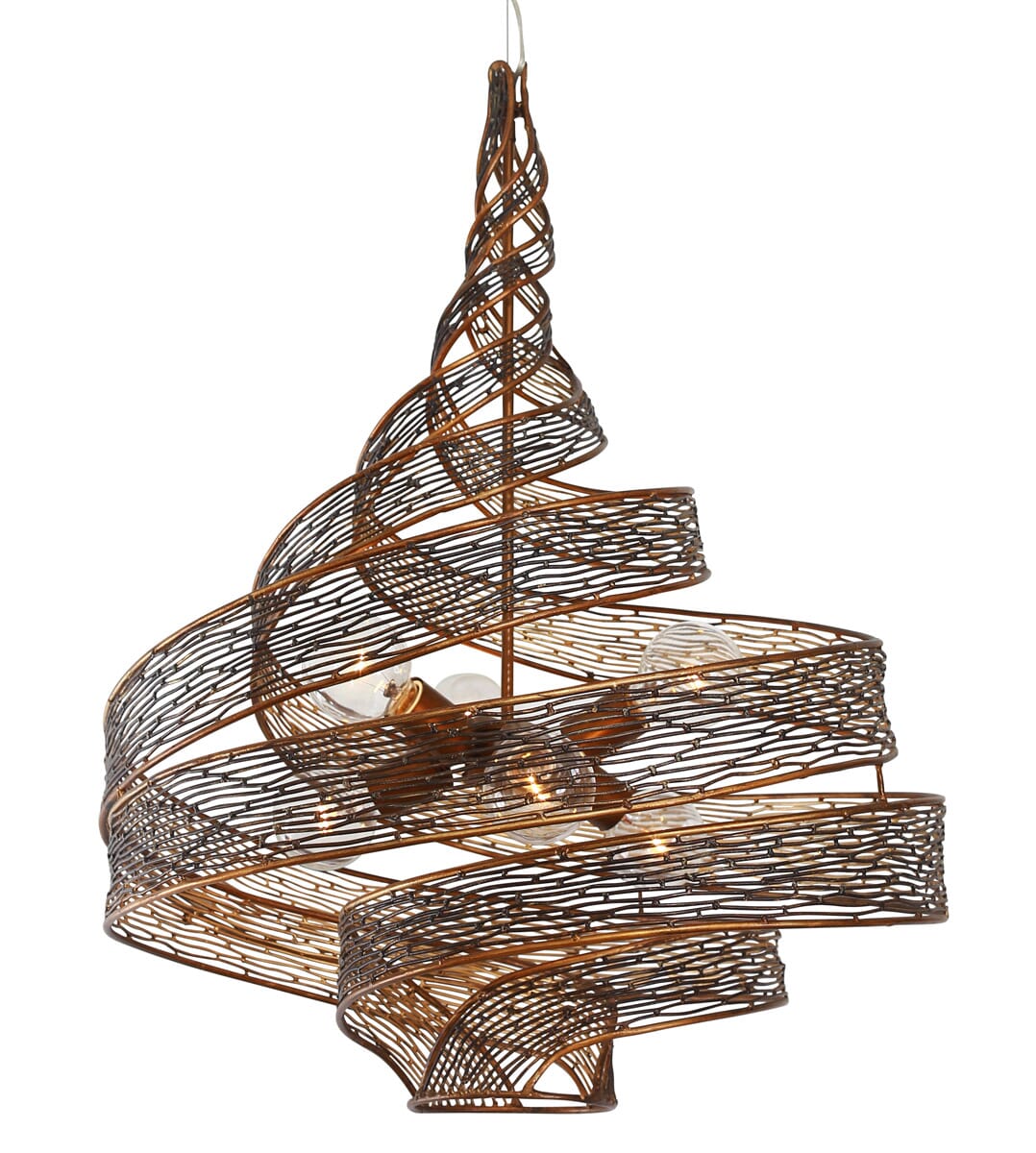 Varaluz Flow 6-Light Pendant in Hammered Ore Finish