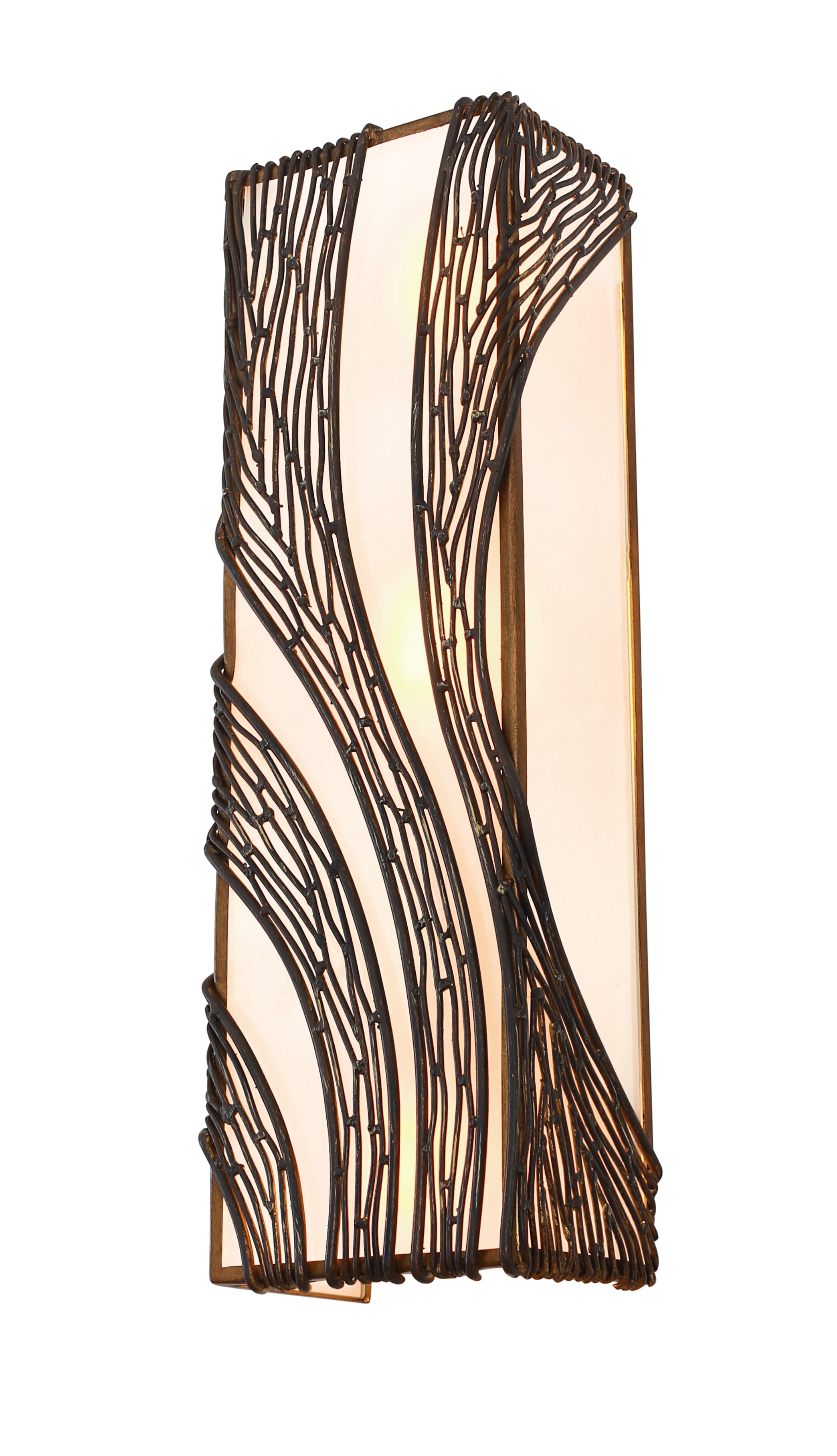 Varaluz Flow 3-Light 20" Wall Sconce in Hammered Ore