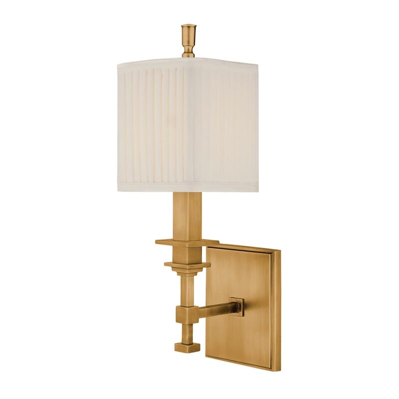 Hudson Valley Berwick 15" Wall Sconce in Aged Brass