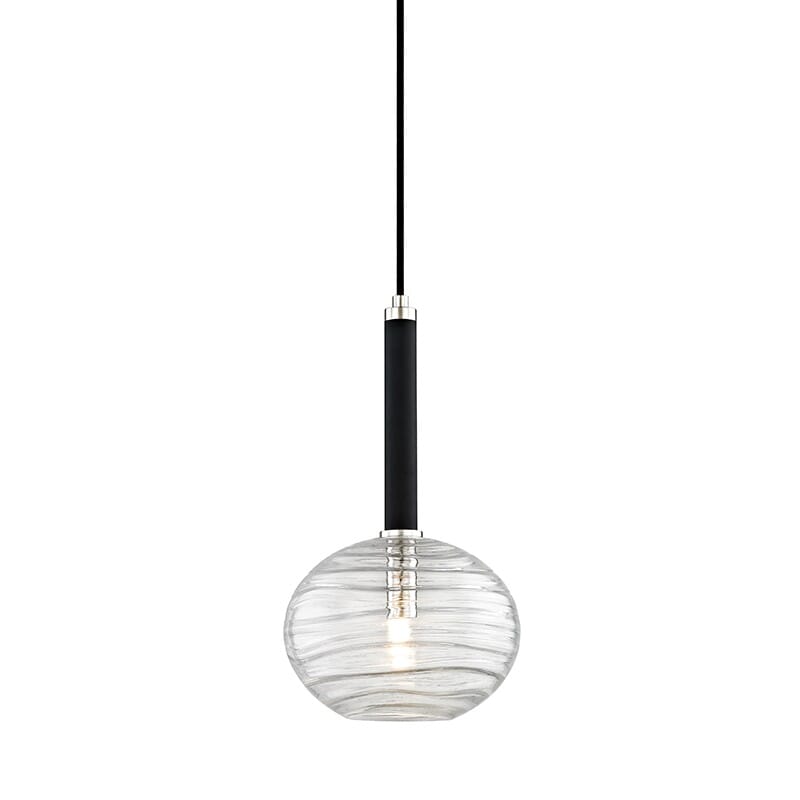 Hudson Valley Breton 15" Pendant Light in Polished Nickel