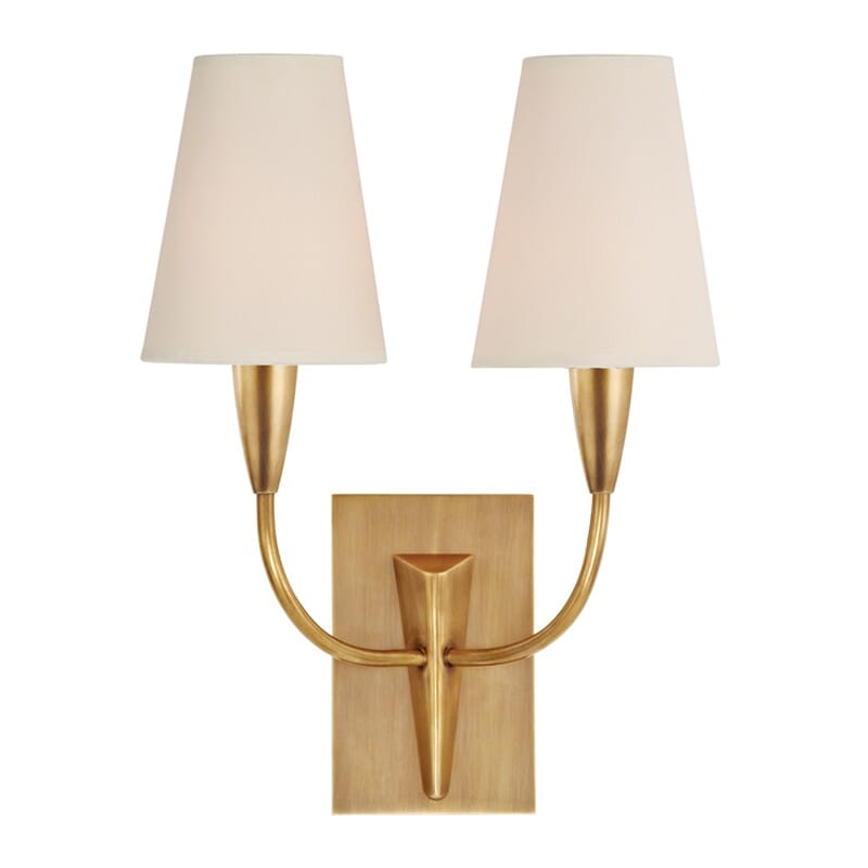 Hudson Valley Berkley 2-Light 16" Wall Sconce in Aged Brass