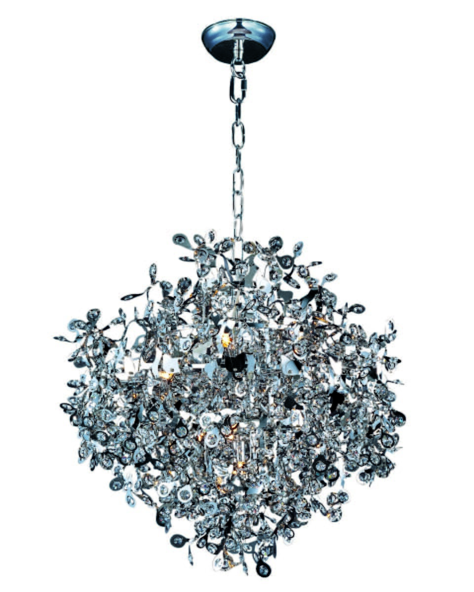 Maxim Comet 10-Light 25" Ceiling Pendant in Polished Chrome