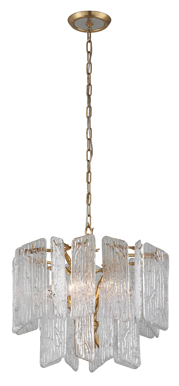 Corbett Piemonte 4-Light Transitional Chandelier in Royal Gold