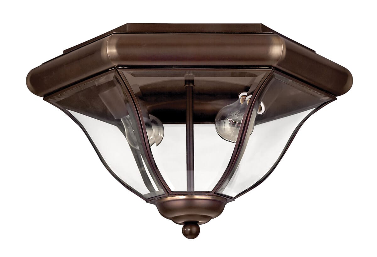 Hinkley San Clemente 2-Light Outdoor Ceiling Light in Copper Bronze