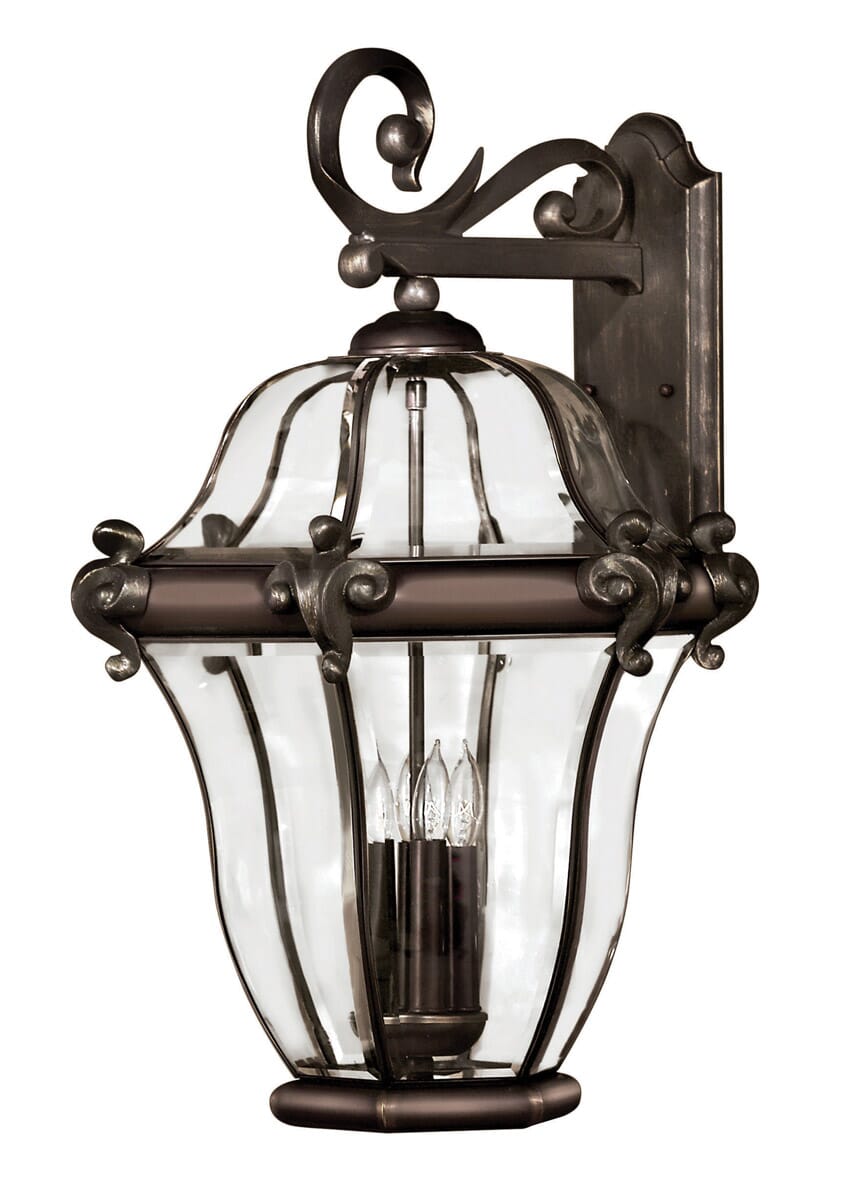 Hinkley San Clemente 4-Light Outdoor Large Wall Mount in Copper Bronze